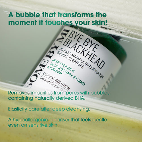 Bye Bye Blackhead 30 Days Miracle Green Tea Tox Bubble Cleanser 120g