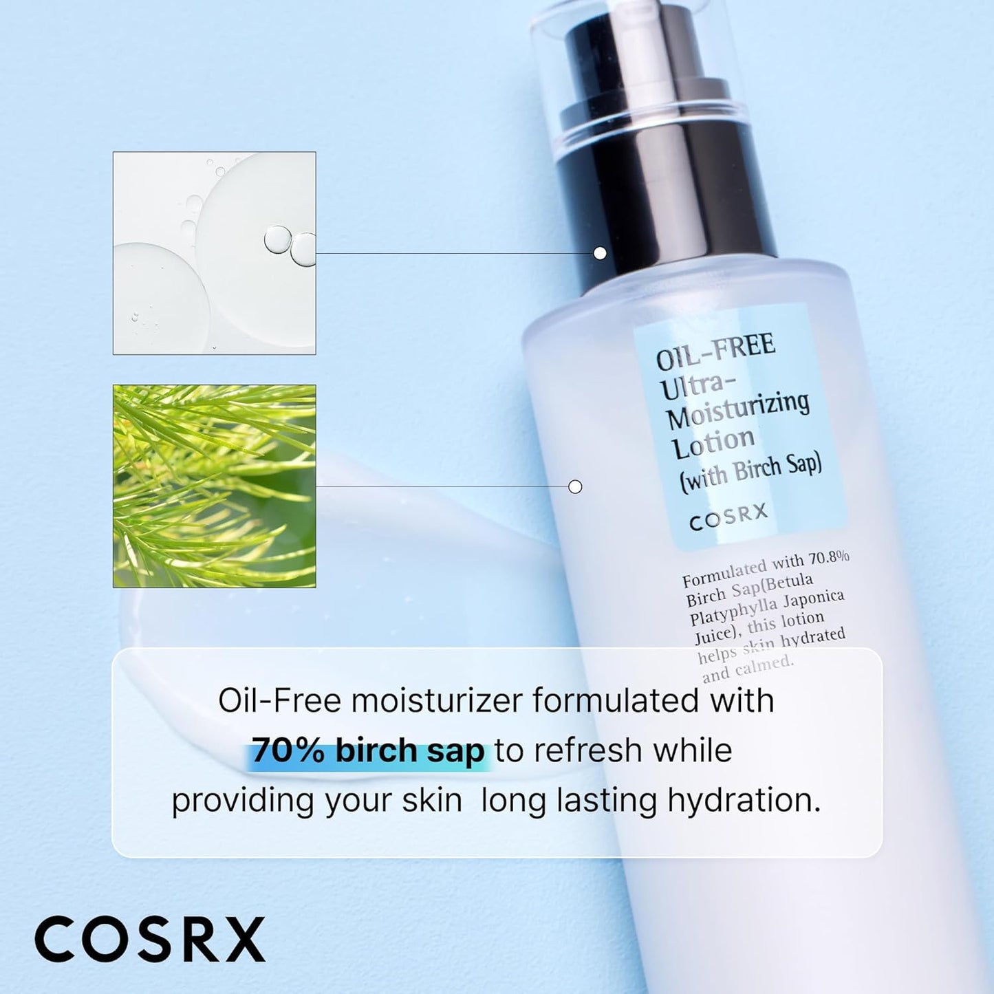 Oil-Free Ultra-Moisturizing Lotion with Birch Sap 100ml