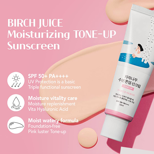 Birch Juice Moisturizing Tone Up Sunscreen 50ml (SPF 50+ PA++++)