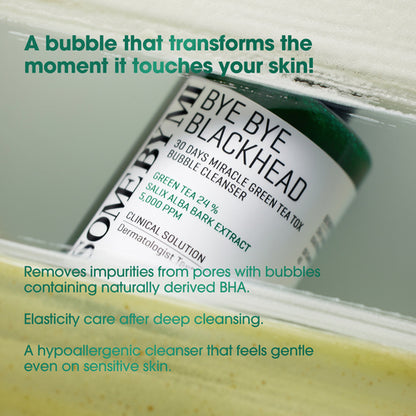 Bye Bye Blackhead 30 Days Miracle Green Tea Tox Bubble Cleanser 120g
