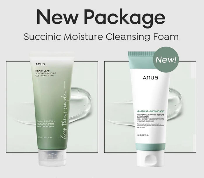 Heartleaf Succinic Moisture Cleansing Foam 150ml