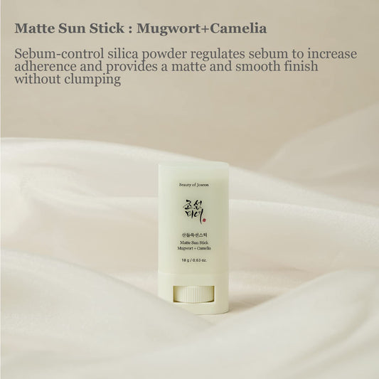 Matte sun stick : Mugwort + Camelia 18g (SPF50+ PA++++)