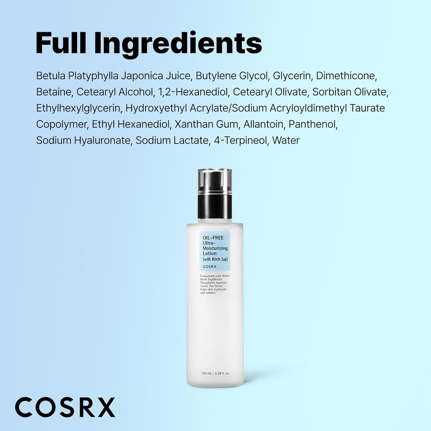Oil-Free Ultra-Moisturizing Lotion with Birch Sap 100ml