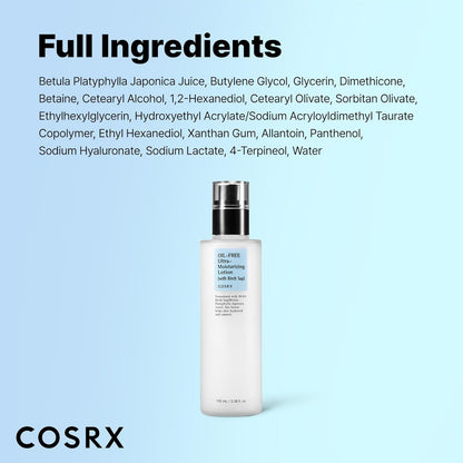 Oil-Free Ultra-Moisturizing Lotion with Birch Sap 100ml