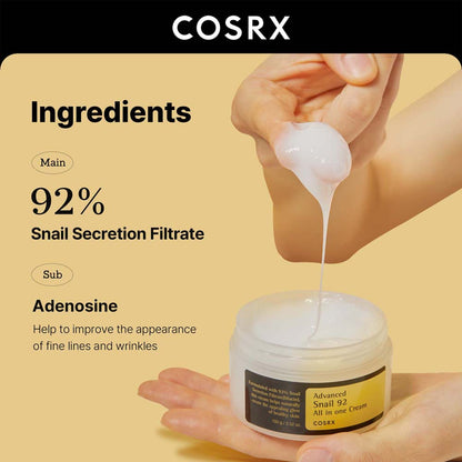 Advanced Snail 92 All in one Cream 100ml