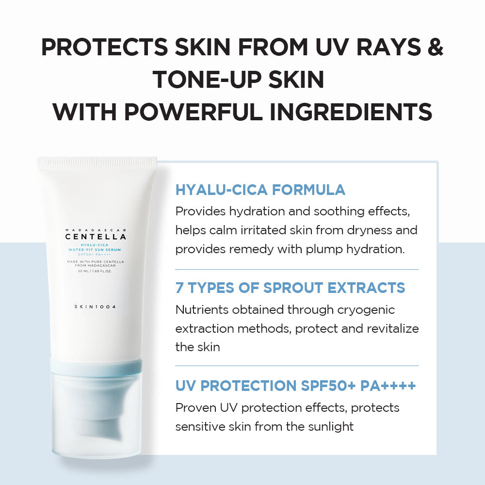 Madagascar Centella Hyalu-Cica Water-Fit Sun Serum SPF50+ PA++++ 50ml