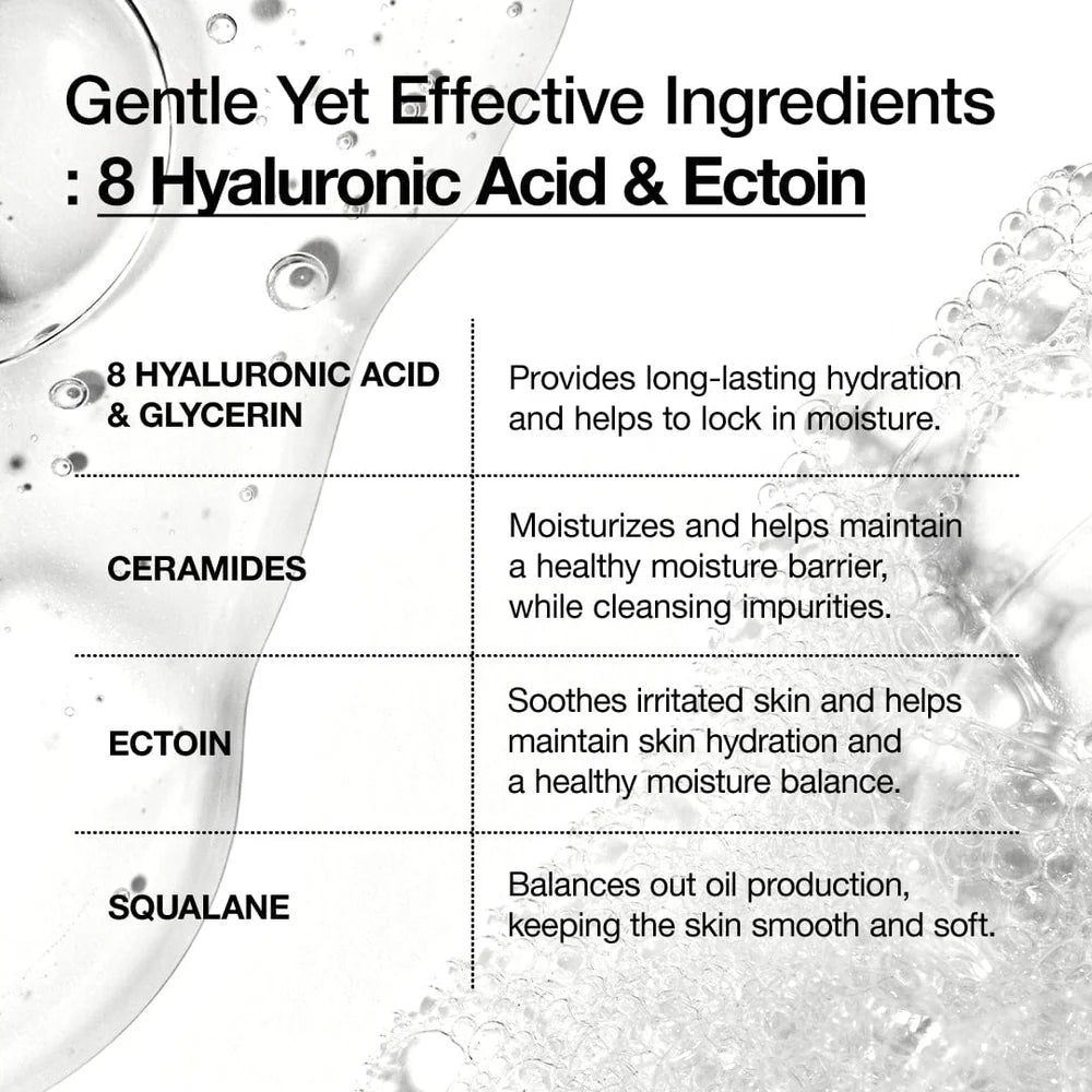 8 Hyaluronic Acid Moisturizing Gentle Gel Cleanser 150ml