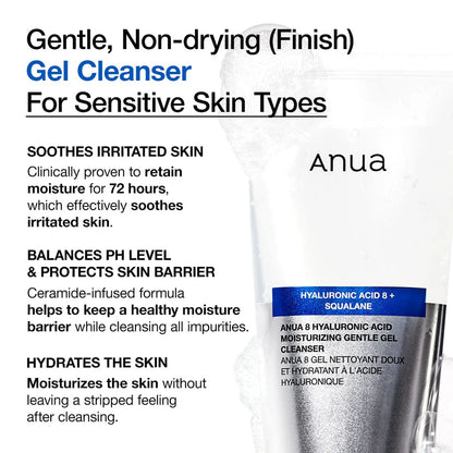 8 Hyaluronic Acid Moisturizing Gentle Gel Cleanser 150ml