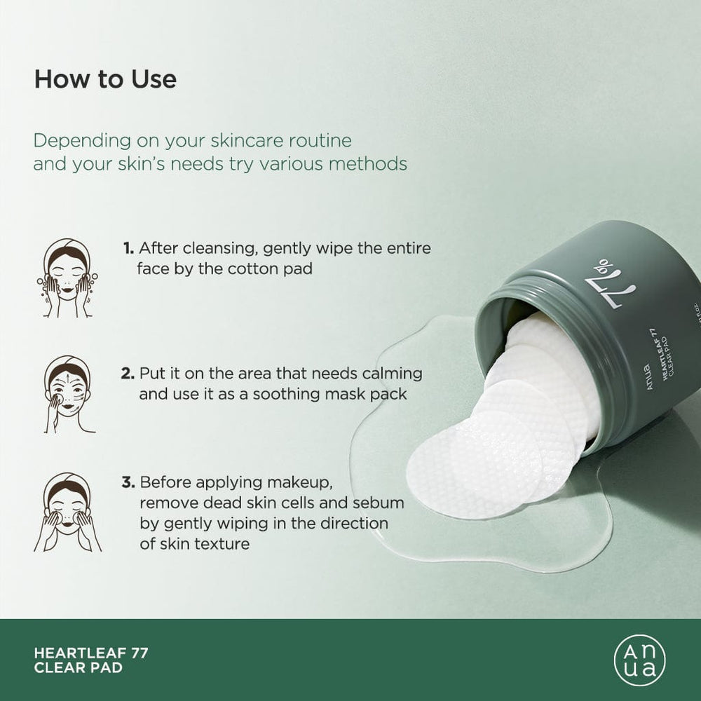 Heartleaf 77 Clear Pad 70ea 150ml